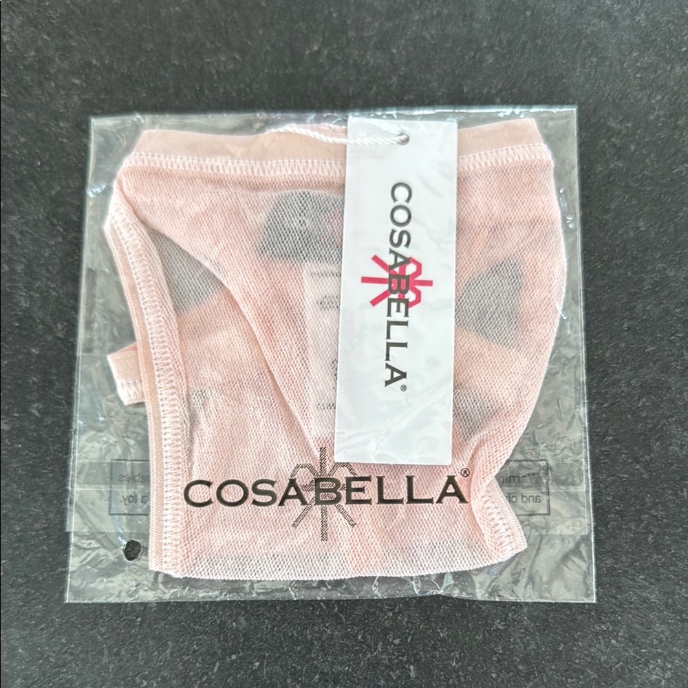 Cosabella Pink Mesh Soire G String Panty Lingerie
